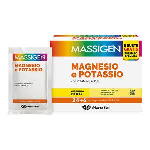 MASSIGEN Magnesio e Potassio 24+6 buste